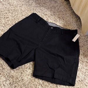 NWT Amazon Essentials Men's Black Flat Front Shorts